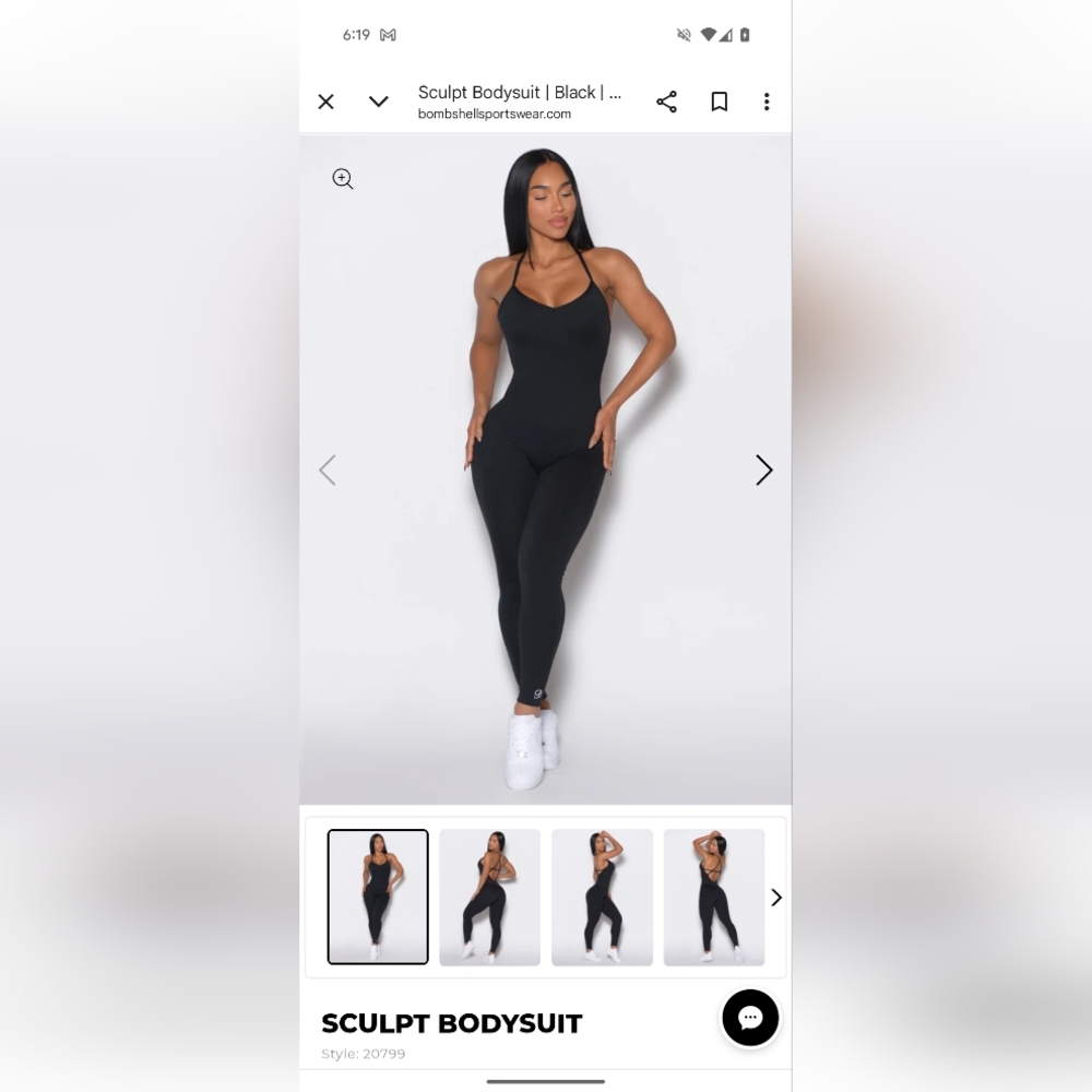 Bombshell Sportswear Black Jumpsuit Sleek and Versatile